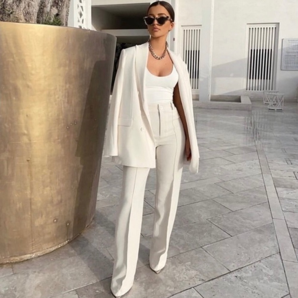 NWT Zara Trousers With Front Seam - Picture 9 of 16